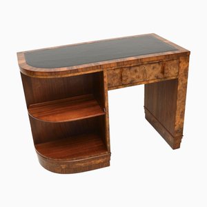 Art Deco Schreibtisch aus Nussholz, 1930er