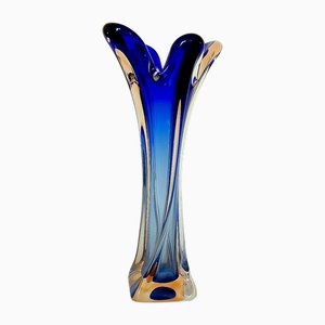 Mid-Century Murano Submerged Vase, Italy, 1970s