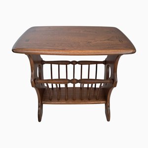 Vintage Magazine Rack in Elm by Lucian Ercolani for Ercol, 1990s