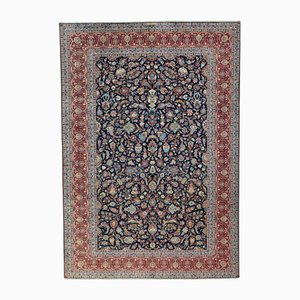 Hand-Knotted Kashan Cork Oriental Rug in Wool