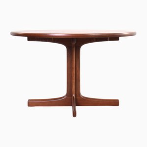 Mesa de comedor extensible danesa Mid-Century de teca, años 60