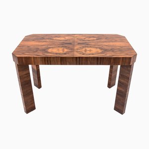 Art Deco Couchtisch aus Nussholz, Polen, 1960er