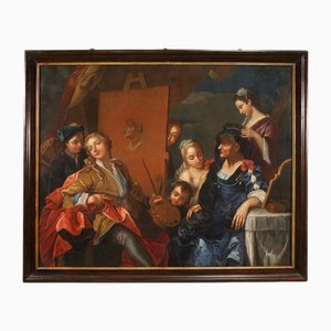 Charles-André van Loo, The Painter's Studio, 1750, Huile sur Toile