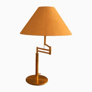 Italian Multi-Adjustable Brass Table Lamp from Relux Milano, 1970s