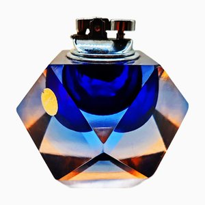 Vintage Italian Table Lighter in Murano Glass by Flavio Poli for Seguso, 1960s