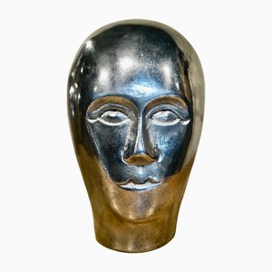 German Milliner Head in Cast Aluminium, 1900s