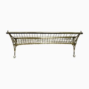 Porte-Bagages NSWR Antique en Laiton, 1920s