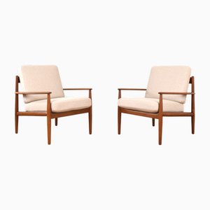 Dänische Mid-Century Teak Sessel von Grete Jalk für France & Son, 1960er, 2er Set