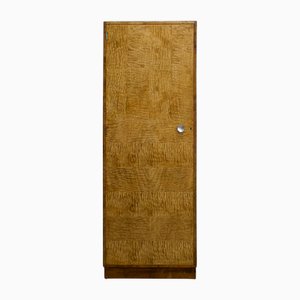 Vintage Art Deco Style Birch Wardrobe, 1950s