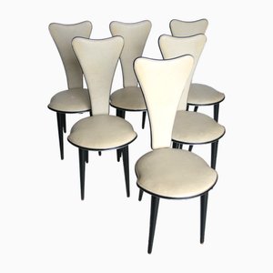 Vintage Italian Chairs by Umberto Mascagni, 1950s, Set of 6