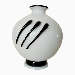 Jarrón minimalista moderno de cristal de Murano, años 70