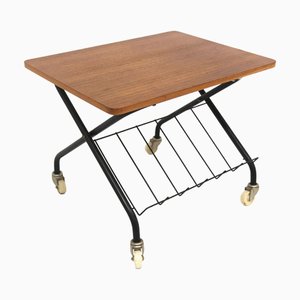 Scandinavian Stringbord Bedside Table, Sweden, 1950s
