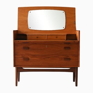 Skandinavischer Sekretär mit Versenkbarem Spiegel, 1950er