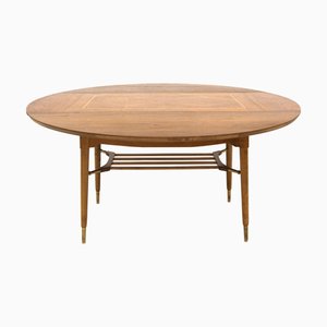 Table Basse Extensible Moderne en Teck, Suède, 1940s