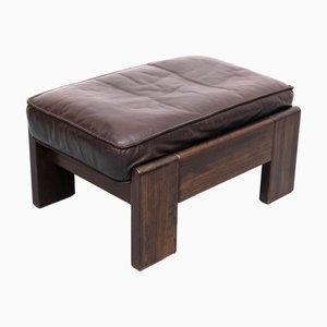 Vintage Leather Ottoman by Leolux, 1970s