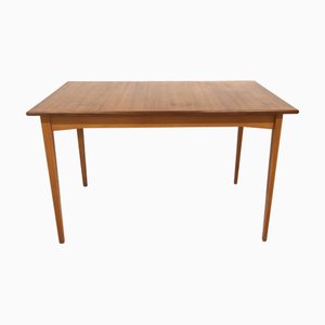 Mesa de comedor de teca, Suecia, años 60