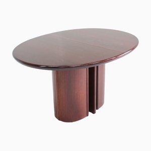 Vintage Danish Extendable Oval Dining Table from Skovby, 1970s