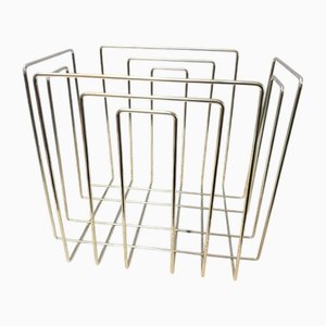 Porte-Revues Mid-Century en Chrome par Willi Glaeser pour Tmp, Thomas Merlo & Partner, Schweiz, 1980s