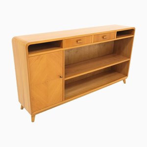Swedish Modern Elm Console Table, 1940s