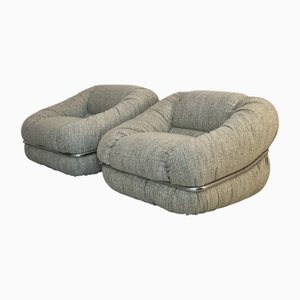 Italienische Sessel von De Pas, D'Urbino & Lomazzi, 1970er, 2er Set