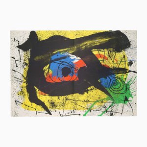 Joan Miro, Composition for Behind the Mirror No. 203 I, 1973, Color Lithograph