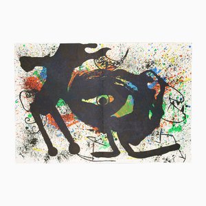 Joan Miro, Composition for Behind the Mirror No. 203 II, 1973, Color Lithograph