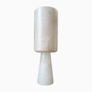 Mid-Century Modernist Spanish Alabaster Table Lamp, 1990s
