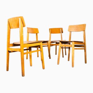 Mid-Century Esszimmerstühle, 1950er, 4 . Set