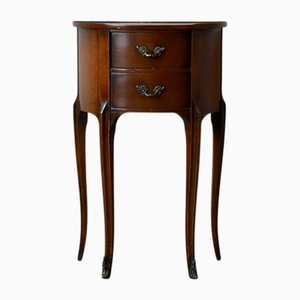 Louis XV Style Demi-Lune Bedside Table, 1930s