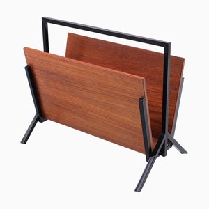 Portariviste in teak e nero di Cees Braakman per Pastoe, anni '50