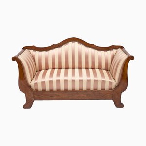Recamier Silk Loveseat, 1920s