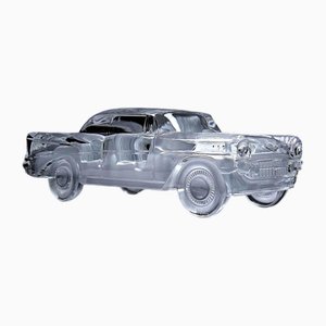 Vintage Chevrolet Bel Air Crystal Auto Briefbeschwerer, 1957