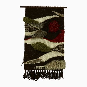 Mid-Century Hand-Knotted Wool Tapestry, 1960s