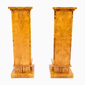 Art Deco Sockel, 1940er, Polen, 2er Set