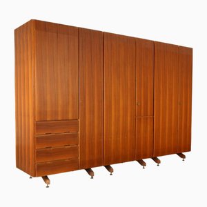 Vintage Wardrobe in Mahogany Veneer, 1960s