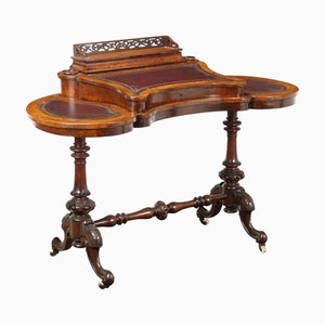 Victorian Maple and Walnut Writing Desk