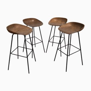 Hemp Bar Stools from Vepa, Set of 4