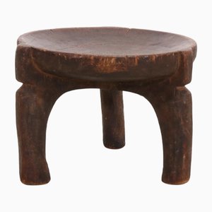 Sgabello tribale africano antico di Tanzania