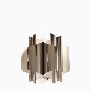 Italian Chrome Design Pendant Lamp, 1970s