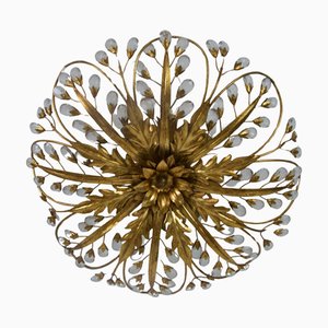 Florentine Flower Shape Flush Mount attributed to Banci Firenze, Italy, 1970s
