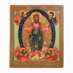 Icon Christ in Glory with the Symbols of the Four Evangelists