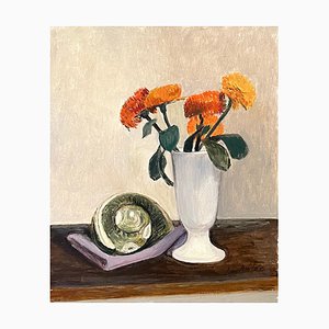 Luce Brélaz, Calendula, Olio su tela