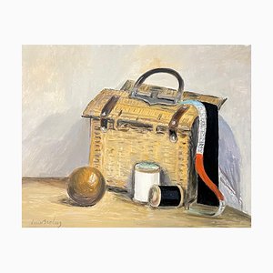 Luce Brélaz, Tailor's Case, Oil on Canvas