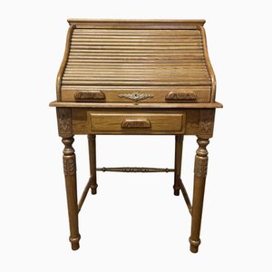 Vintage Schreibtisch aus Eiche mit Tischplatte