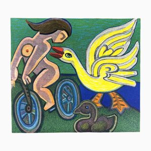 Henry Heerup, Figurative Composition, 20th Century, Color Lithograph