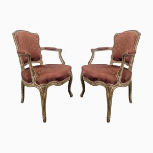 Louis XV Armchairs, Set of 2