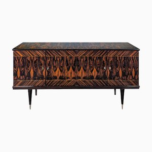 Scandinavian Sideboard in Macassar Ebony and Sycamore, 1960s
