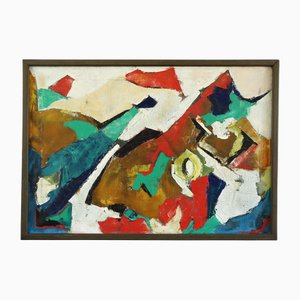 Collision of Colour, Oil on Canvas, Framed