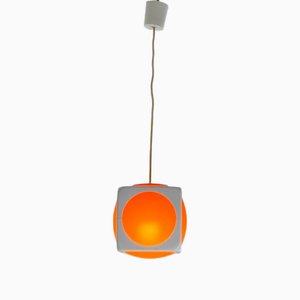 Lampada a sospensione Space Age Cubic di Lars Schöler per Hoyrup, Danimarca, anni '70