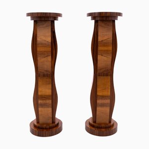 Art Deco Columns, Poland, 1940s, Set of 2